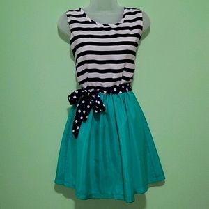 Summer Dress with Detachable Tie Belt